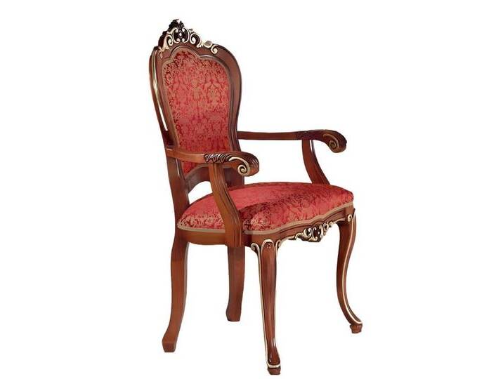 Xlmoebel Esszimmerstuhl Hochwertiger Designer-Lehnstuhl aus Holz für das Esszimmer (1 St), Hergestellt in Europa, rot von OTTO