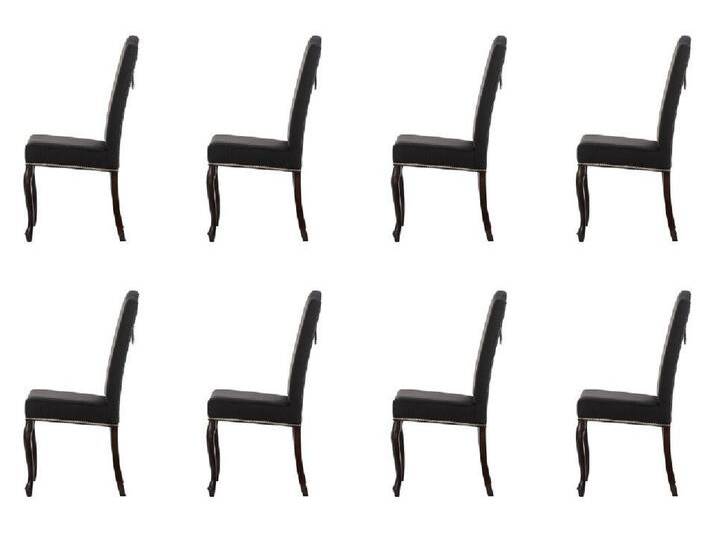 Xlmoebel Esszimmerstuhl Neu Chesterfield Stühle Set mit 8 Polster Sesseln im Club Design (8 St), Hergestellt in Europa, schwarz von OTTO