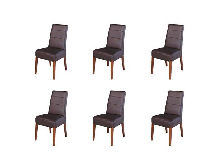 Xlmoebel Esszimmerstuhl Neu - Set mit 6 Massivholz Esszimmerstühlen aus Leder - Designer, Hergestellt in Europa, schwarz Xlmoebel Esszimmerstuhl Neu - Set mit 6 Massivholz Esszimmerstühlen aus Leder - Designer, Hergestellt in Europa, schwarz von OTTO