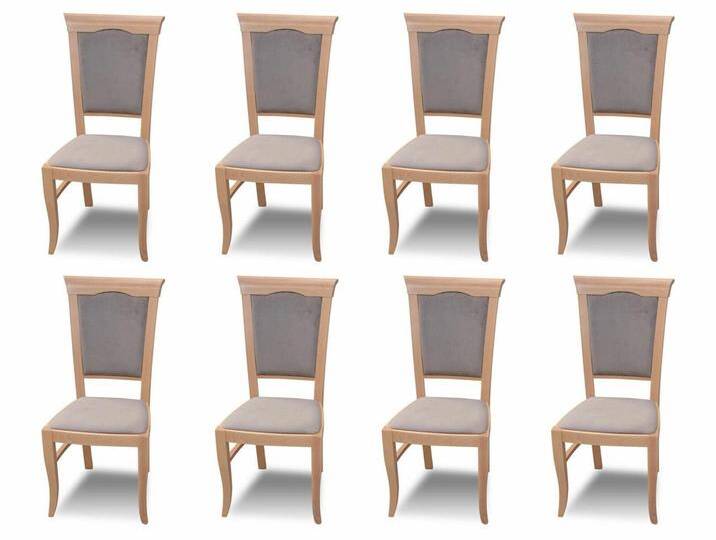 Xlmoebel Sitzgruppe Neue Esszimmerstühle Polsterstuhl Sessel Set Designergruppe Lehn 8x, (8-tlg), Hergestellt in Europa, beige von OTTO