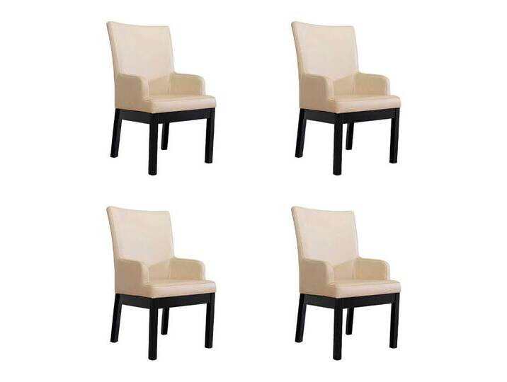 Xlmoebel Sitzgruppe Neues Esszimmer-Restaurant-Set mit 4 Design-Stühlen aus 100% Leder, Hergestellt in Europa, beige Xlmoebel Sitzgruppe Neues Esszimmer-Restaurant-Set mit 4 Design-Stühlen aus 100% Leder, Hergestellt in Europa, beige von OTTO
