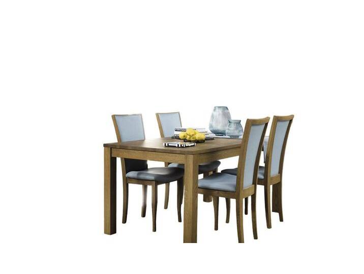 Xlmoebel Esszimmerstuhl Set 4x Stühle mit luxuriösem Design gepolstert aus massivem Holz (4 St), Hergestellt in Europa, grau von OTTO