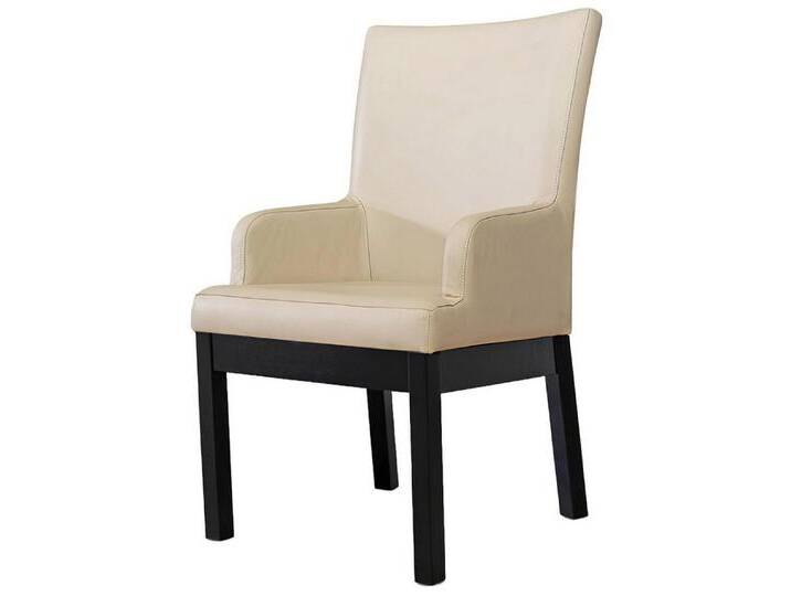 Xlmoebel Armlehnstuhl Set aus 8 Design-Stühlen und Sesseln aus 100% Leder für Esszimmer, Hergestellt in Europa, beige von OTTO