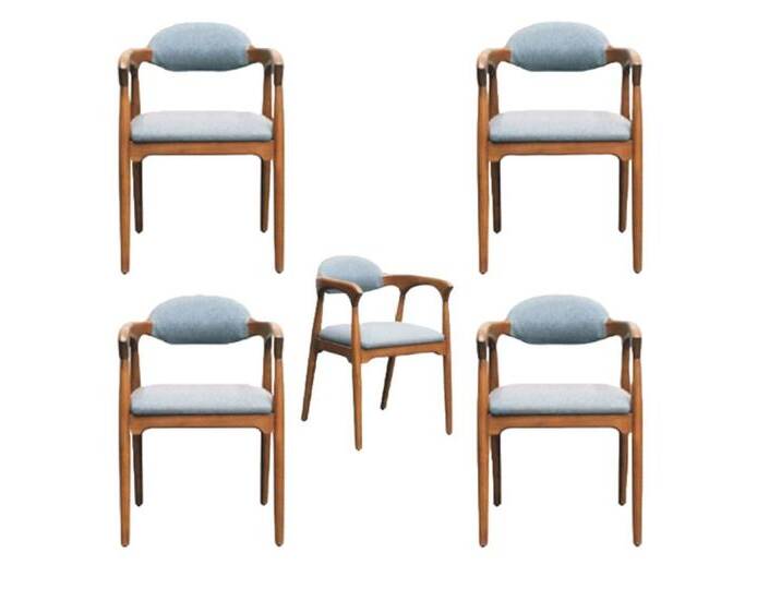 Xlmoebel Esszimmerstuhl Set mit 4 Stühlen für Esszimmer - Möbelgruppe (4 St), Hergestellt in Europa, blau von OTTO