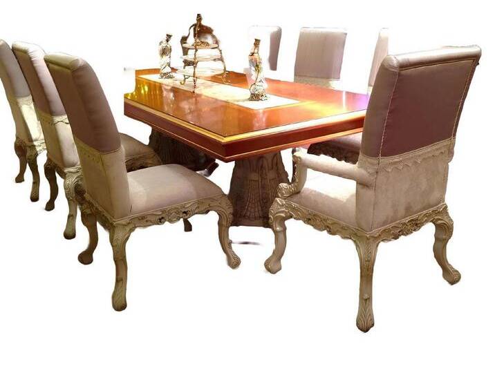 Xlmoebel Sitzgruppe Set von 4 Stühlen für das Esszimmer im Designer Holz Stil antik, Hergestellt in Europa, weiß Xlmoebel Sitzgruppe Set von 4 Stühlen für das Esszimmer im Designer Holz Stil antik, Hergestellt in Europa, weiß von OTTO