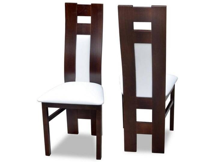 Xlmoebel Esszimmerstuhl Set von Holzstühlen 1x Massivholz Esszimmerstuhl Designer Stühle (6 St), Hergestellt in Europa, braun, Braun/Weiß von OTTO