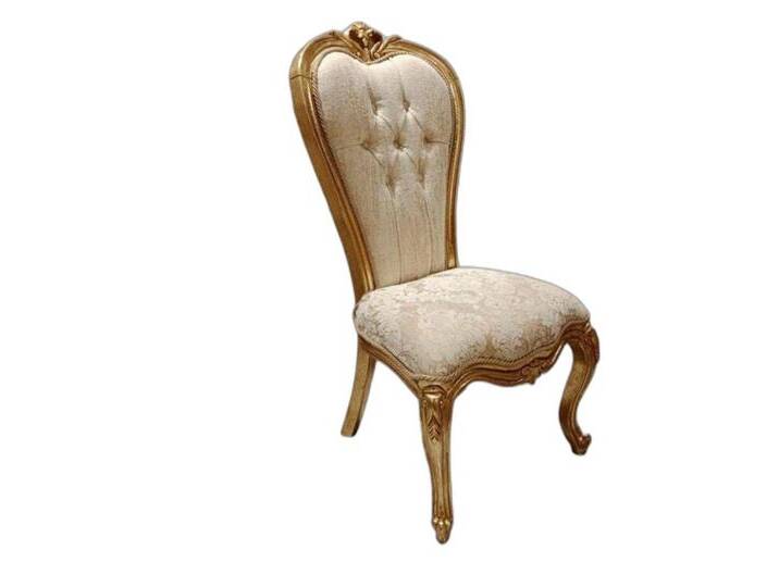 Xlmoebel Sitzgruppe Vollständiges Set 4x Sessel Traditionell Möbel Essbereich Holz Stil, (4-tlg), Hergestellt in Europa, beige weiß von OTTO