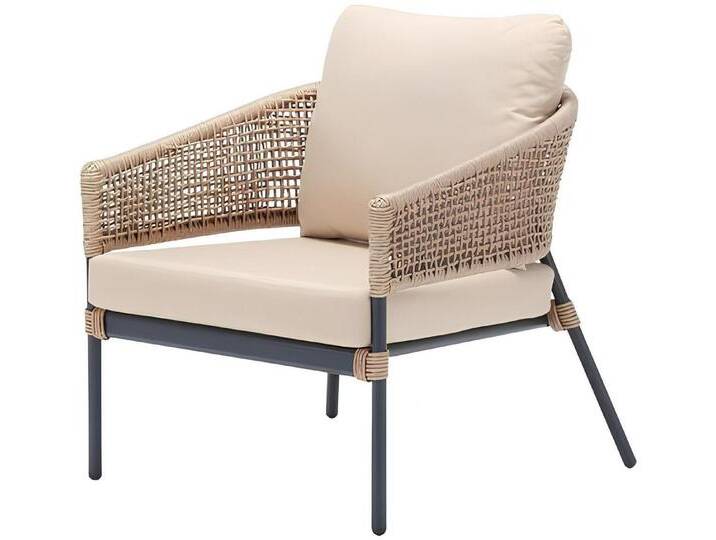 Xlmoebel Gartensessel Hochwertiger Rattan-Sessel für moderne Luxus-Terrassengestaltung (Gartensessel), Hergestellt in Europa, beige braun von OTTO