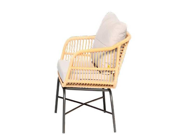 Xlmoebel Gartenstuhl Gartenmöbelstuhl mit Polsterung für Terrasse, Lounge und Balkon im, Hergestellt in Europa, beige von OTTO
