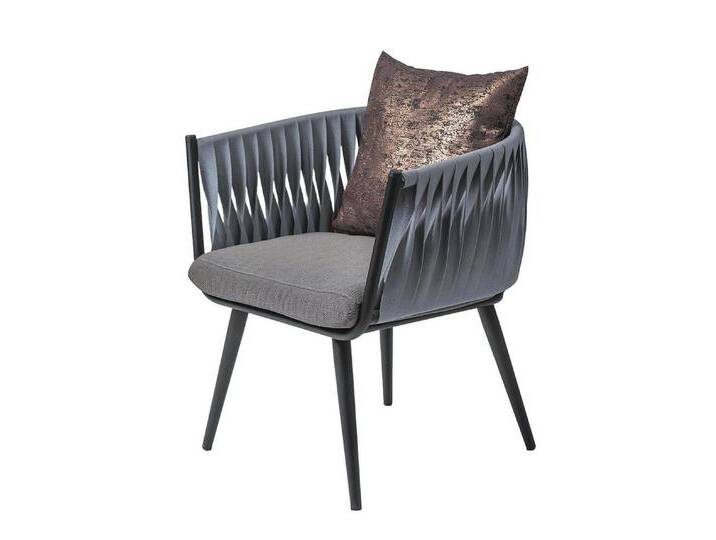 Xlmoebel Gartenstuhl Neuer Armlehnenstuhl in Grau - Designer Esszimmerstuhl mit Armlehnen, Hergestellt in Europa, grau Xlmoebel Gartenstuhl Neuer Armlehnenstuhl in Grau - Designer Esszimmerstuhl mit Armlehnen, Hergestellt in Europa, grau von OTTO