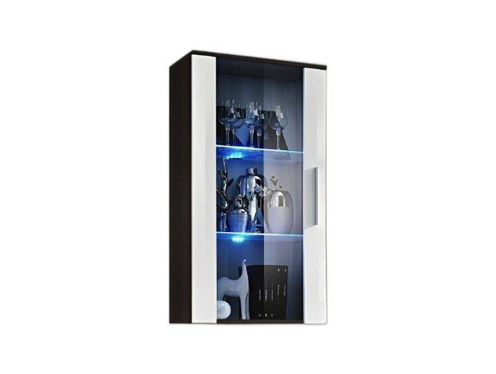 Xlmoebel Hängevitrine Moderne Designer Wandvitrine Hängeschrank für Wohnräume (1-St., 1x Hänge Vitrine) Hergestellt in Europa, schwarz von OTTO