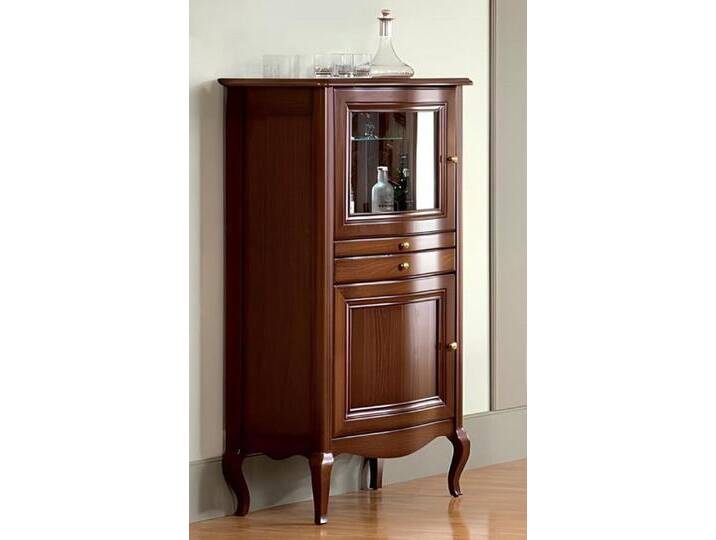 Xlmoebel Kombikommode Echtholz Kommode Beistellschrank im klassischen Landhausstil Rustikale (Klassische Bar Vintage Rutikale Bar - Model PR-KB 1-2 L,R) von OTTO