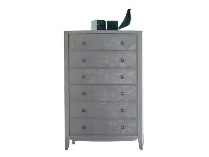 Xlmoebel Hochkommode Luxuriöser Schubladenschrank mit Regal Design - Holzmöbel Anrichte (1 St., Kommode), Hergestellt in Europa, grau von OTTO