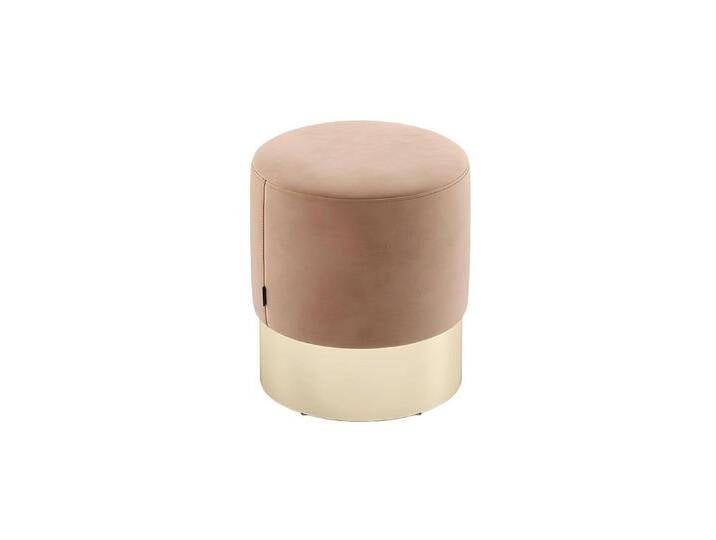 Xlmoebel Hocker Designer Pouf in Beige mit Polsterung als Beistellhocker und Sitzmöbel (Hocker), Hergestellt in Europa, beige von OTTO