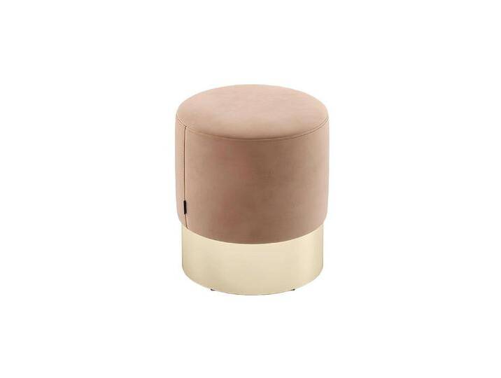 Xlmoebel Hocker Designer Pouf in Beige mit Polsterung als Beistellhocker und Sitzmöbel (Hocker), Hergestellt in Europa, beige von OTTO