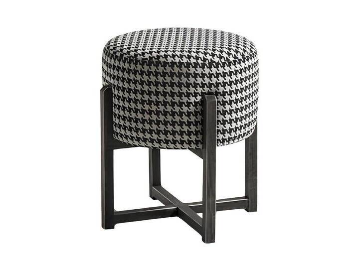 Xlmoebel Hocker Designer Runder Hocker - Moderner Fußhocker mit Polsterung (Hocker), Hergestellt in Europa, grau von OTTO