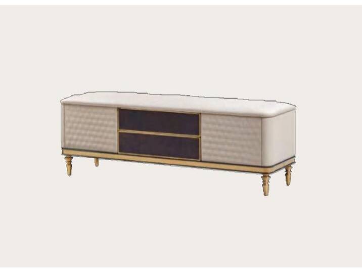 Xlmoebel Hocker Luxuriöser Sitzhocker Möbelstück mit Design und Eleganz Ottomane (Bench), Hergestellt in Europa, weiß von OTTO