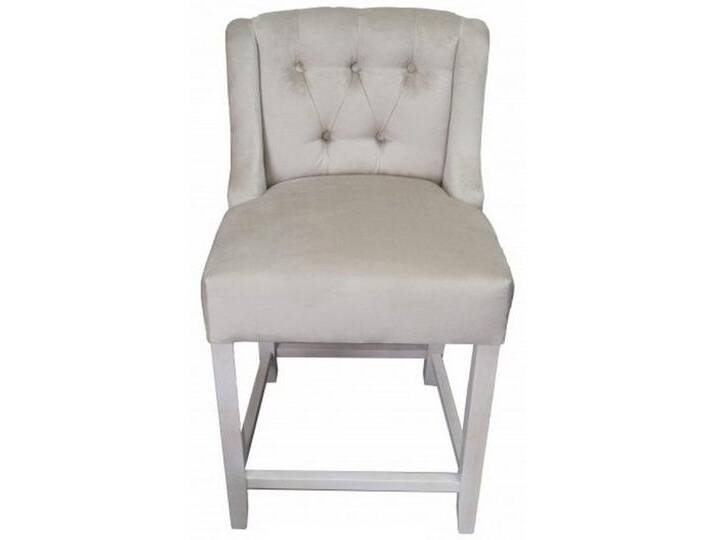 Xlmoebel Hocker Set von 4 Barhockern aus Samtstoff mit modernem Design für die Bar (4x Barhocker), Hergestellt in Europa, beige von OTTO