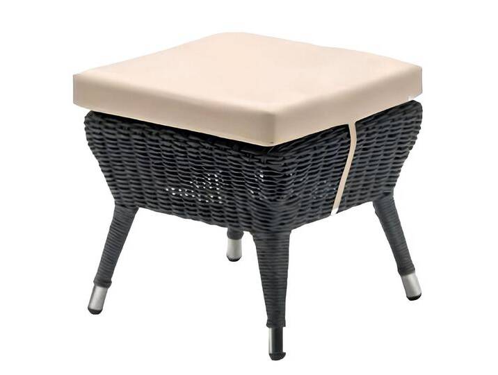 Xlmoebel Hocker Sitzhocker in modernem Grau aus hochwertigem Rattan im Designerstil - (Hocker), Hergestellt in Europa, grau von OTTO