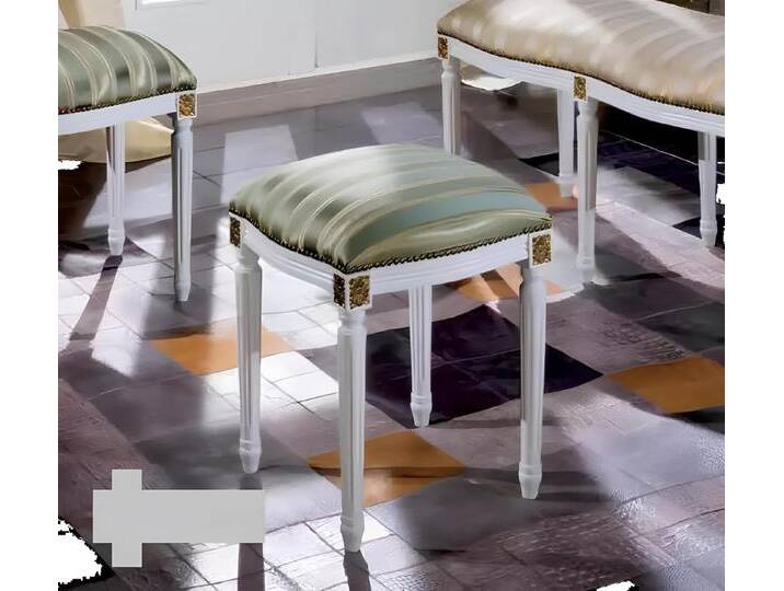 Xlmoebel Hocker Traditioneller Polsterhocker aus Stoff für Möbel Sitzgelegenheiten (Hocker), Hergestellt in Europa, grün von OTTO