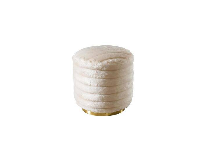 Xlmoebel Hocker Zeitgemäßer Beiger Fußschemel Pouf Nebenhocker Ottomane (Hocker), Hergestellt in Europa, weiß von OTTO