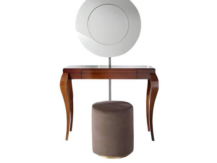 Xlmoebel Hocker Zweiteiliges Set aus Holz in Braun: Konsolentisch, Hocker (2 St., Set Konsole + Hocker), Hergestellt in Europa, braun von OTTO
