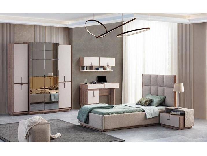 Xlmoebel Jugendzimmer-Set Neue Designer-Möbel für das moderne Kinderzimmer: Bett, Schreibtisch, (Bett + Nachttisch + Schreibtisch + Kinderschrank + Wandschrank) von OTTO