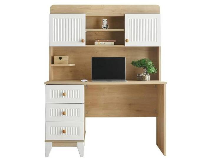 Xlmoebel Kinderschreibtisch Möbel für das Jugendzimmer mit modernem Designer-Touch aus Holz (Schreibtisch), Hergestellt in Europa, weiß von OTTO