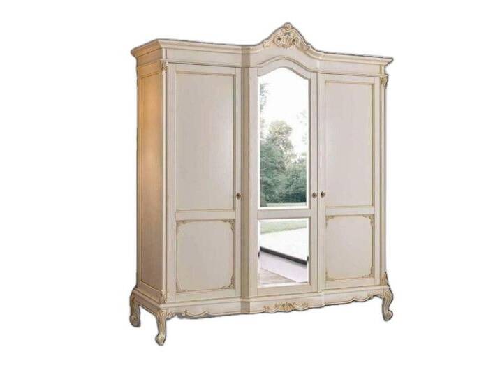 Xlmoebel Kleiderschrank Schrank Schlafzimmer Garderobe Massivholz Barock Möbel kaufen (1-St., Kleiderschrank) Hergestellt in Europa, weiß von OTTO