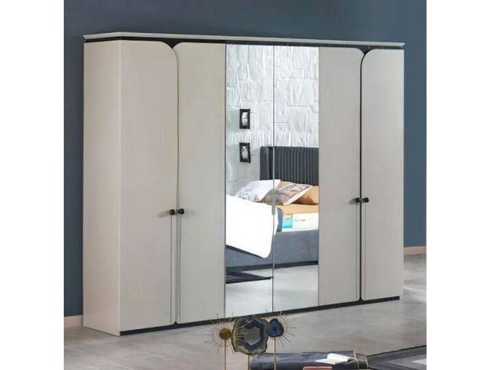 Xlmoebel Kleiderschrank Schrank mit Spiegeln und 6 Türen für das Schlafzimmer kaufen (1-St., Kleiderschrank) Hergestellt in Europa, weiß von OTTO
