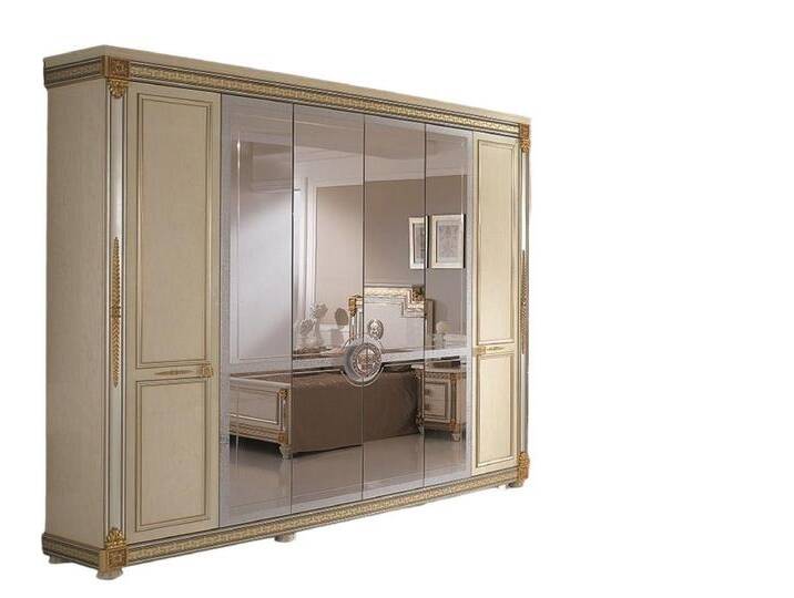 Xlmoebel Kleiderschrank Moderne Luxus Holz Kleiderschränke für das Schlafzimmer (1-St., Kleiderschrank) Hergestellt in Europa, beige von OTTO