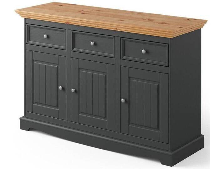 Xlmoebel Kombikommode Luxuriöses Landhaus Sideboard mit Hochglanz-Kommode - Möbel (Kommode), Hergestellt in Europa, schwarz von OTTO