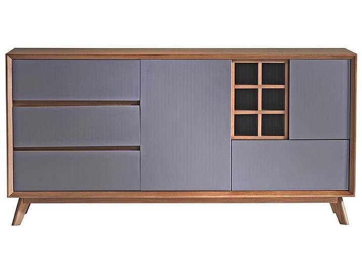 Xlmoebel Kombikommode Neuer Weinregal Schrank Kommode Anrichte Sideboard Lowboard (1 St., Kommode), Hergestellt in Europa, grau von OTTO