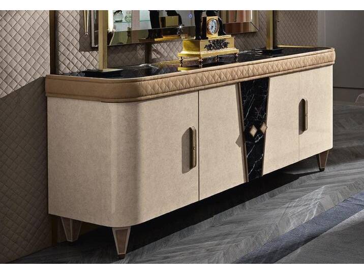 Xlmoebel Kommode Beigefarbenes Massivholz-Möbelstück mit Schubladen - Anrichte Kommode (Kommode), Hergestellt in Italy, beige von OTTO