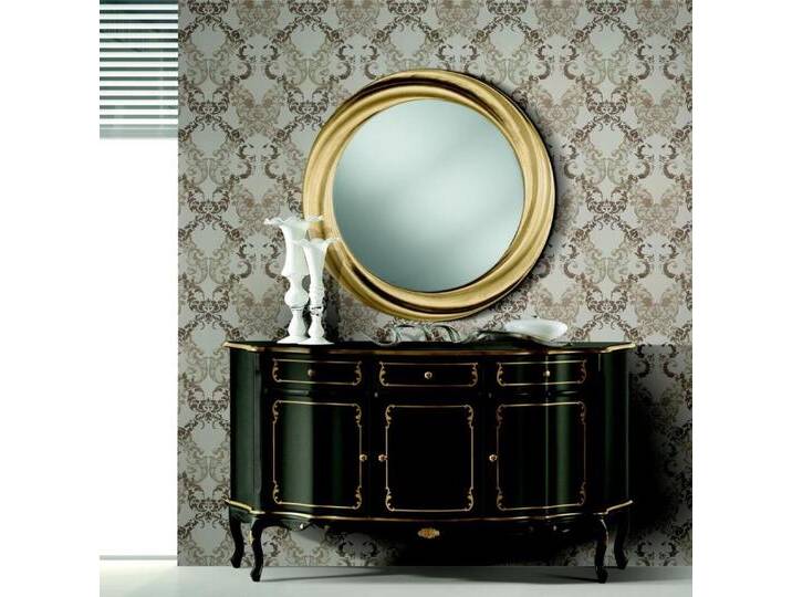 Xlmoebel Kombikommode Italienisches Stil Holzmöbel für Konsolen, Schränke und Regale (Kommode-6113/509/0), Hergestellt in Italy, schwarz von OTTO