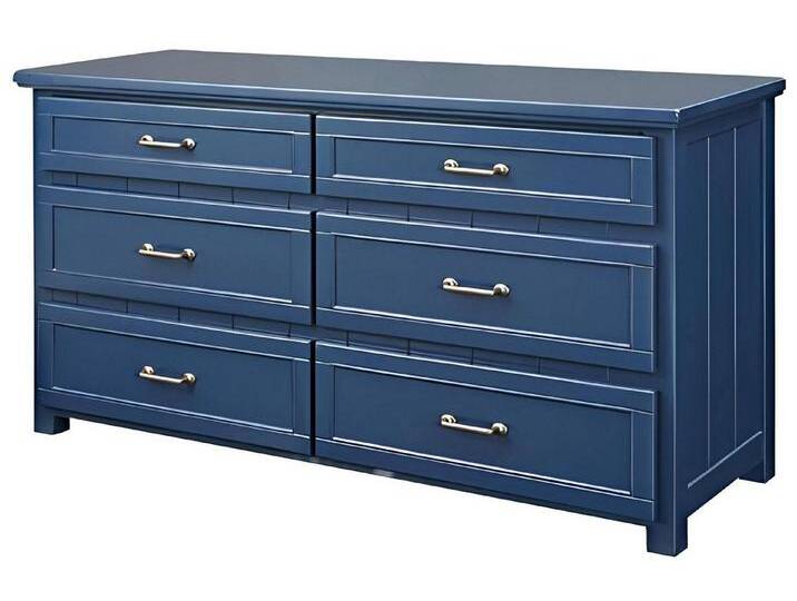 Xlmoebel Schubkastenkommode Luxuriöses Holzregal Schlafzimmermöbel mit Designer-Charme (1 St., Kommode), Hergestellt in Europa, blau von OTTO