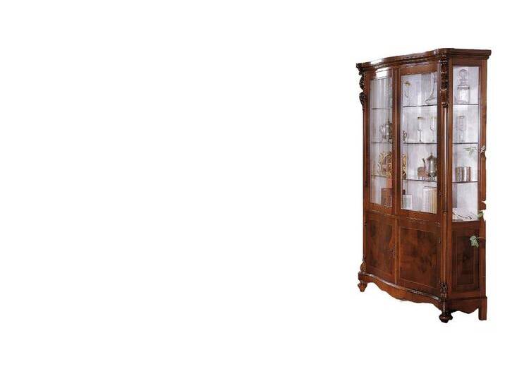 Xlmoebel Kommode Neue Esszimmermöbel Set 6-teilig in luxuriösem Design aus Holz: (6tlg. Set (Esstisch + 3x Stühle + Kommode + Vitrine) von OTTO