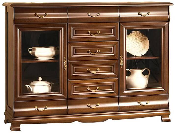 Xlmoebel Kombikommode Traditioneller Nachttisch Schrank Landhaus Nachttisch Schrank Modell (Kombikommode), Hergestellt in Europa, braun von OTTO