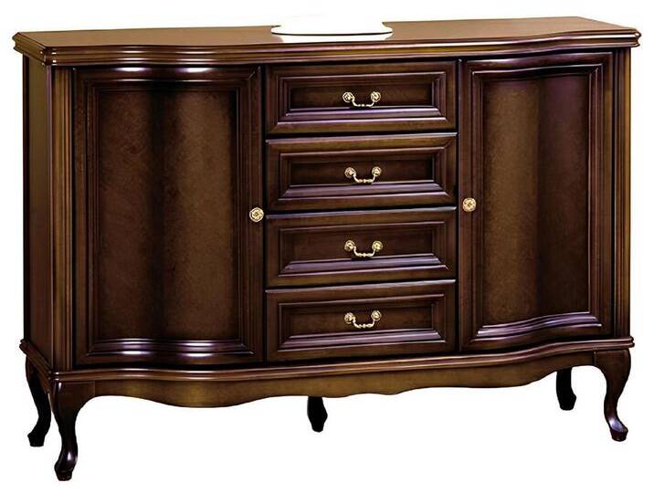 Xlmoebel Kombikommode Traditioneller Schrank Schränke Schrankmöbel Möbel Apothekerschrank (Klassische Kommode Kommoden Kommodenschrank - Model W-K2B) von OTTO