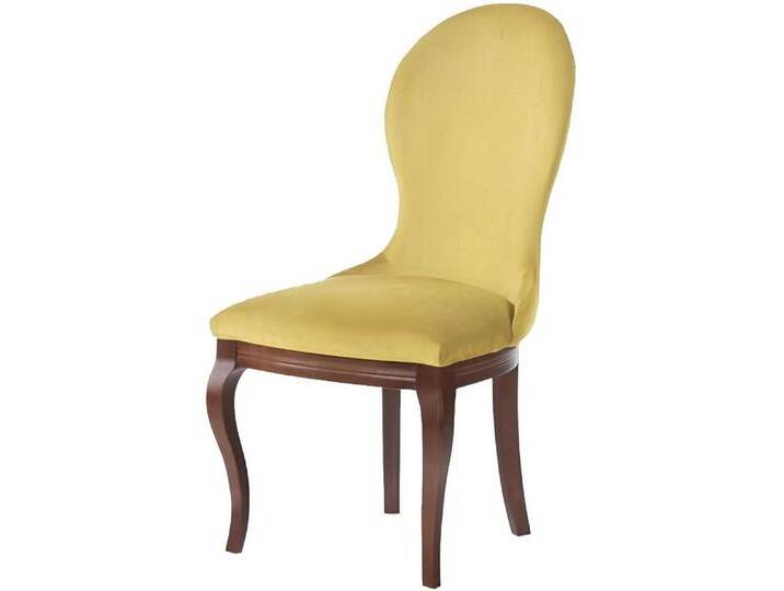 Xlmoebel Küchenstuhl Designer Relaxstuhl für das Esszimmer aus Holz, Hergestellt in Europa, gelb von OTTO