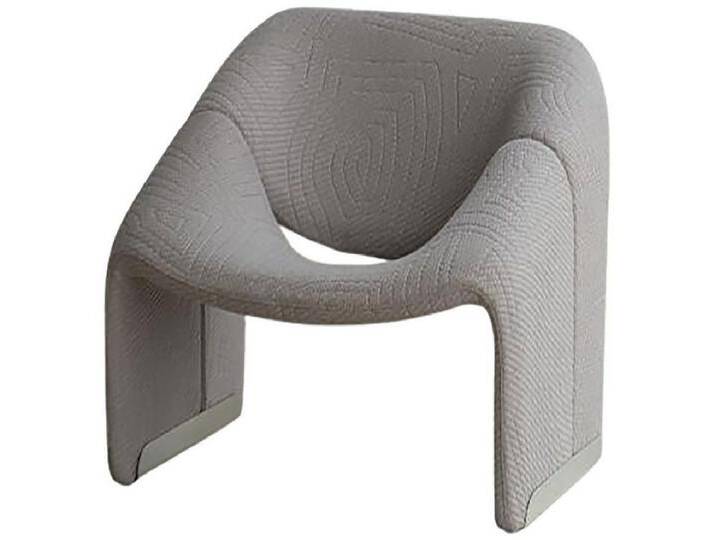 Xlmoebel Loungesessel Ein exklusiver Designer-Sessel in luxuriösem Stoff für die Fernseh (1-St., Sessel), Hergestellt in Europa, grau, Grau von OTTO