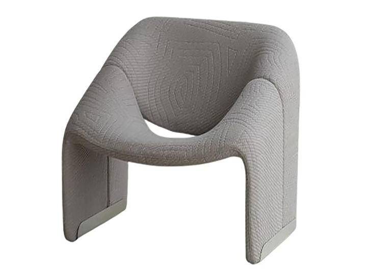 Xlmoebel Loungesessel Ein exklusiver Designer-Sessel in luxuriösem Stoff für die Fernseh (1-St., Sessel), Hergestellt in Europa, grau, Grau von OTTO