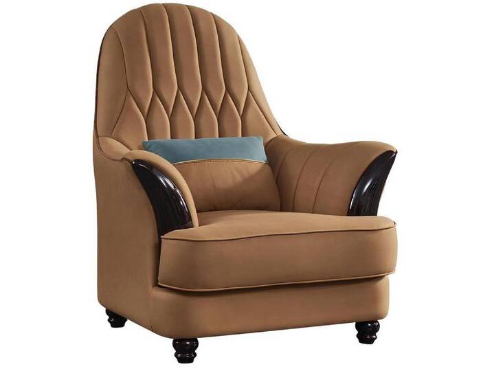 Xlmoebel Loungesessel Luxuriöser Cocktailsessel Lounge Stuhl Clubsessel Relax Chesterfield (Sessel), Hergestellt in Europa, braun von OTTO