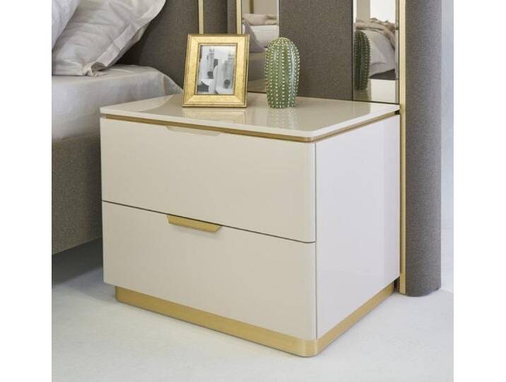 Xlmoebel Nachttisch Design Konsole Tische Schlafzimmer Holz Nachttisch SOFORT (2-St., 2x Nachttischen), Made in Europa, weiß von OTTO