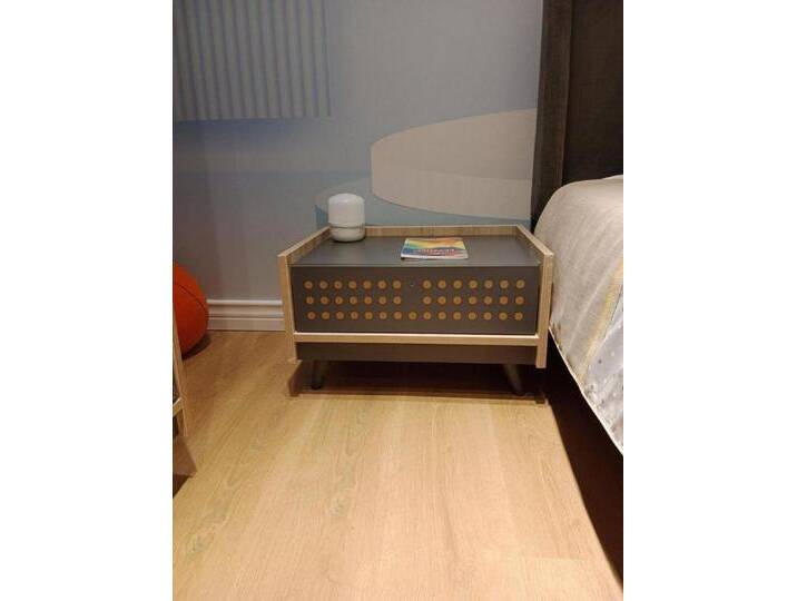 Xlmoebel Nachttisch Exklusive Nachttischmöbel für Kinderzimmer in Designer-Grau. (Nachttisch), Hergestellt in Europa, braun von OTTO