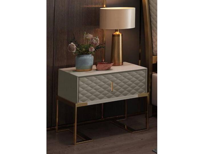 Xlmoebel Nachttisch Luxuriöse Holz-Konsolen für das Schlafzimmer in Weißem Design (Nachttisch), Hergestellt in Europa, weiß von OTTO
