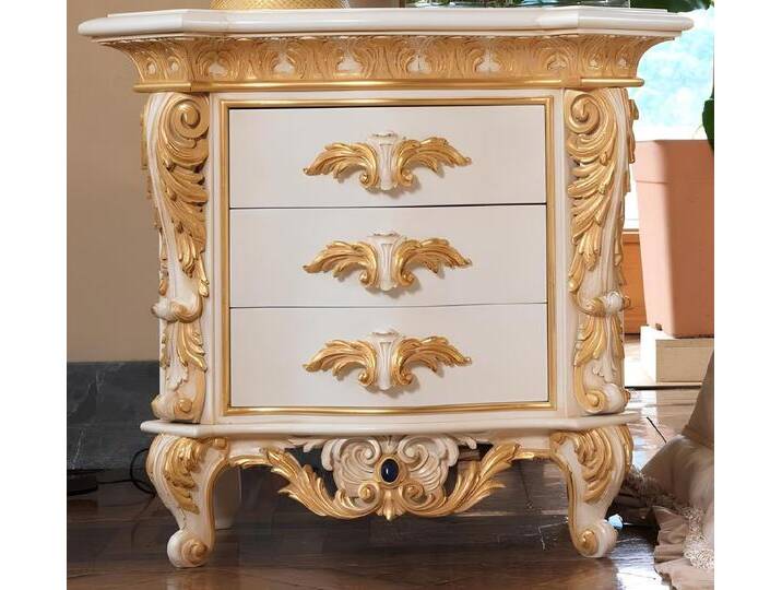 Xlmoebel Nachttisch Nachtkästchen Beistelltisch Möbel Italienisches Design Klassischer (1-St., Nachttisch), Hergestellt in Italy, weiß von OTTO