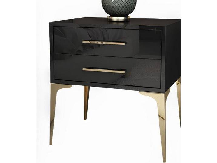 Xlmoebel Nachttisch Moderne Konsole im eleganten Design für das Schlafzimmer (1-St., Nachttisch), Hergestellt in Europa, schwarz von OTTO