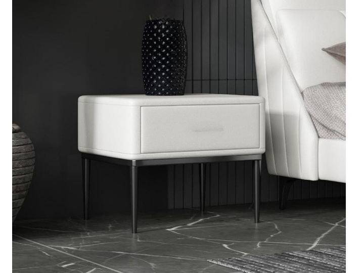 Xlmoebel Nachttisch Neuartiger Design-Nachttisch für das Schlafzimmer - stilvolle (Nachttisch), Hergestellt in Europa, weiß von OTTO