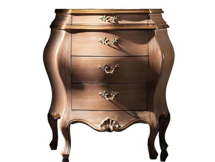 Xlmoebel Nachttisch Neuer Beistelltisch aus Holz für das Schlafzimmer mit Design (1-St., Nachttisch), Hergestellt in Italy, braun von OTTO